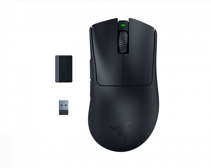 Razer DeathAdder V3 Pro + HyperPolling Wireless Dongle - Svart