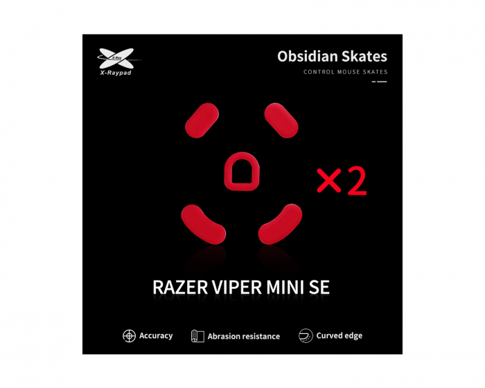 X-raypad Obsidian Mouse Skates för Viper Mini SE