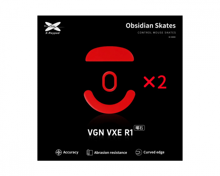 X-raypad Obsidian Mouse Skates för VGN/VXE Dragonfly R1