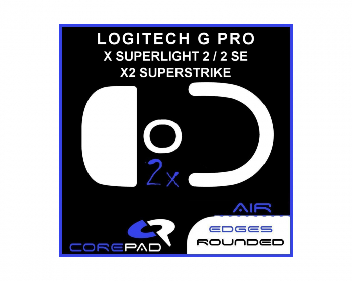 Corepad Skatez AIR till Logitech G PRO X SUPERLIGHT 2 / 2 SE & X2 SUPERSTRIKE