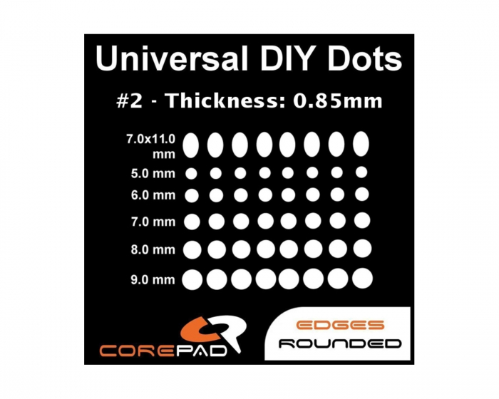 Corepad Skatez till Universal Use - Dots 0.85mm