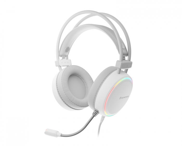 Genesis Neon 613 RGB Gaming Headset - Vit