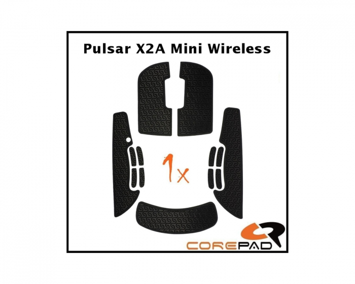 Corepad Soft Grips till Pulsar X2A Mini Wireless - Svart