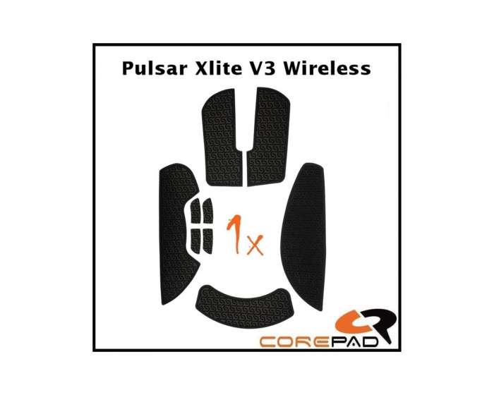 Corepad Soft Grips till Pulsar Xlite V3 Wireless - Svart