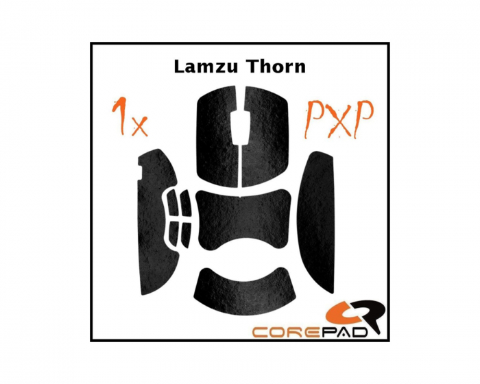 Corepad PXP Grips till Lamzu Thorn - Svart