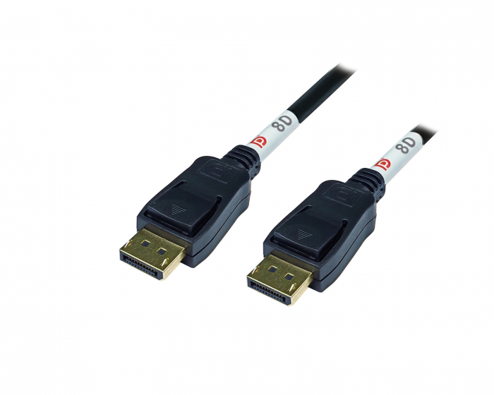 Deltaco 8K 2.1 DisplayPort Kabel - 1 m