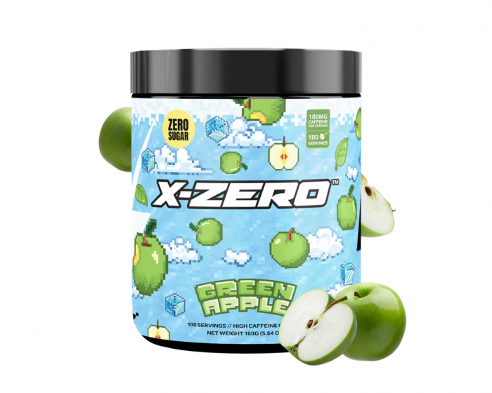 X-Gamer X-Zero Green Apple - 100 Serveringar