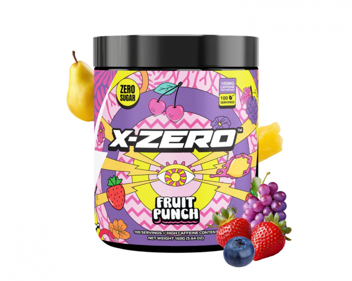 X-Gamer X-Zero Fruit Punch - 100 Serveringar