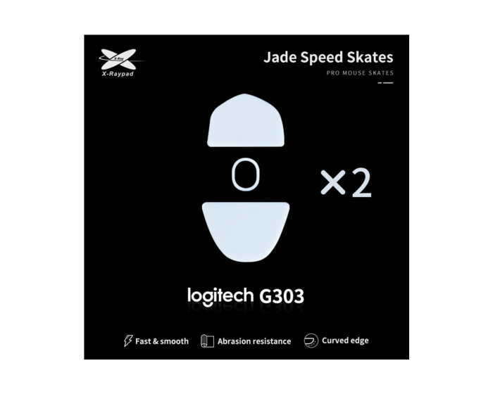 X-raypad Jade Mouse Skates till Logitech G303