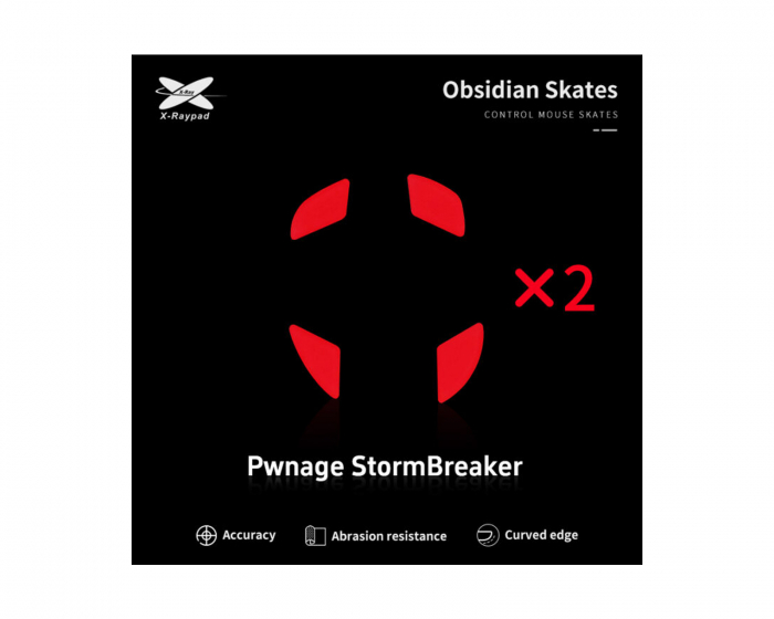 X-raypad Obsidian Mouse Skates till Pwnage StormBreaker