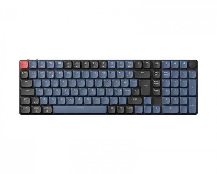 Keychron K17 Pro QMK/VIA RGB Hotswap Low Profile Tangentbord [Red]