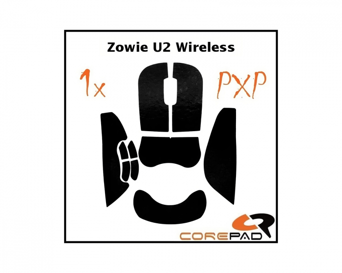 Corepad PXP Grips till ZOWIE U2 - Svart