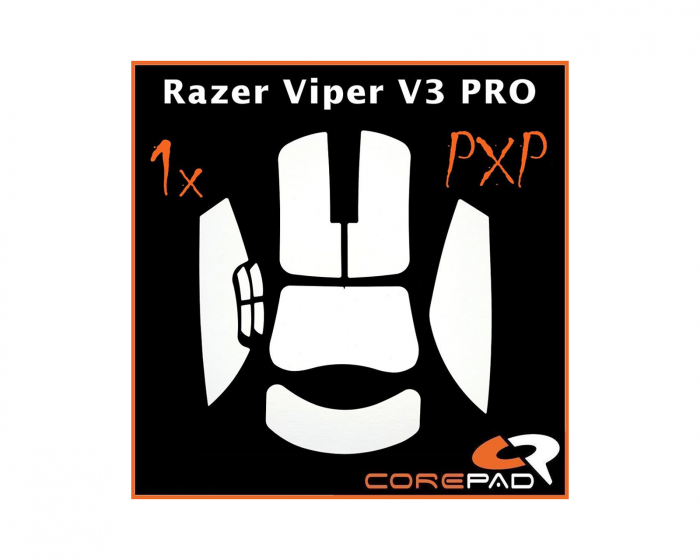 Corepad PXP Grips till Razer Viper V3 Pro - Vit