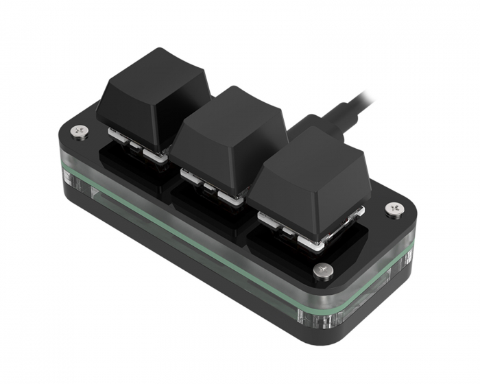 MaxMount 3-Key RGB Mini Mekaniskt Keypad - Svart