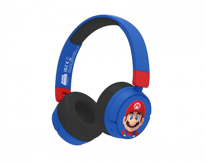OTL Technologies Super Mario Junior Bluetooth On-Ear Trådlösa Hörlurar - Blå