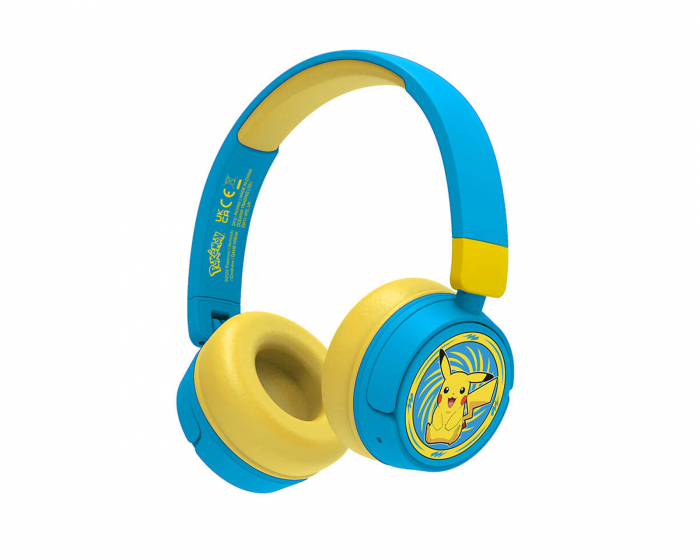 OTL Technologies Pokemon Junior Bluetooth On-Ear Trådlösa Hörlurar - Pikachu