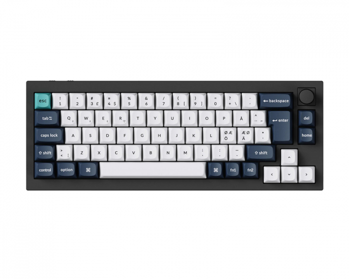 Keychron Q2 Max QMK 65% Trådlöst Mekaniskt Tangentbord [Gateron Jupiter Banana] - ISO