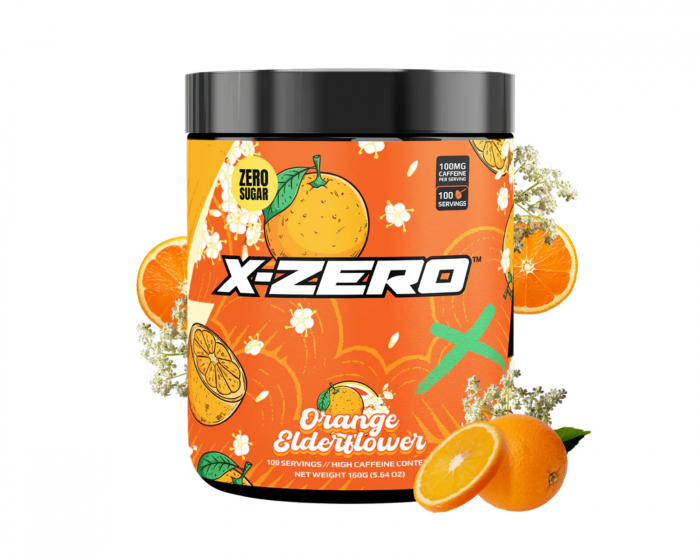X-Gamer X-Zero Orange Elderflower - 100 Serveringar