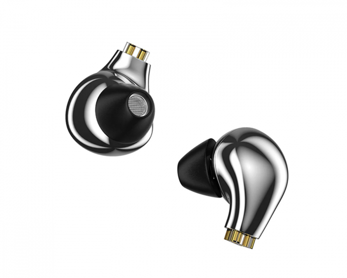 Blon BL03 IEM Hörlurar med 3.5mm Mikrofon - Silver