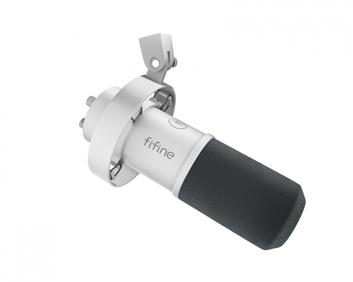 Fifine K688 USB / XLR Mikrofon - Dynamisk Mikrofon - Vit