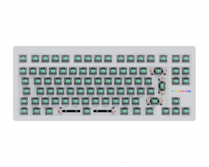 Wooting 80HE 80% Tangentbord Zinc Alloy Vit - ISO