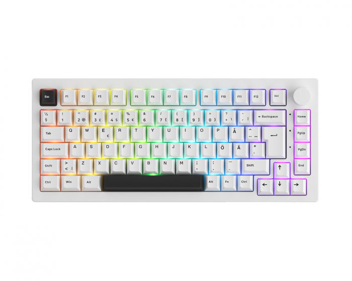 Akko 5075B Plus-S Trådlöst Tangentbord - Vit [V3 Cream Yellow Pro]