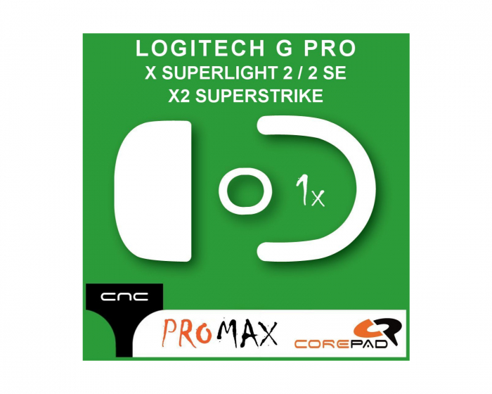 Corepad Skatez PRO MAX till Logitech G PRO X SUPERLIGHT 2 / 2 SE & X2 SUPERSTRIKE