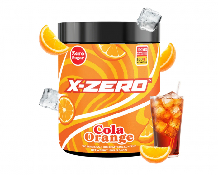 X-Gamer X-Zero Cola Orange - 100 Serveringar