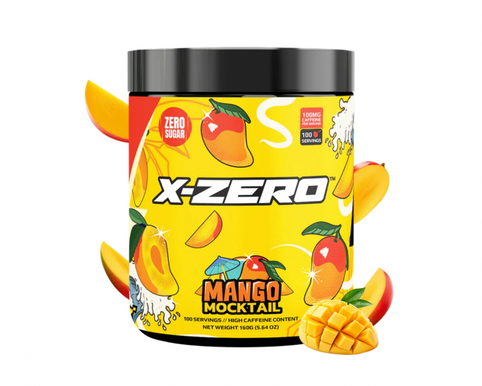 X-Gamer X-Zero Mango Mocktail - 100 Serveringar