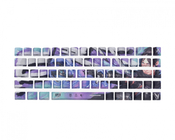 Higround Apex Keycap Set ISO Nordisk - Wraith