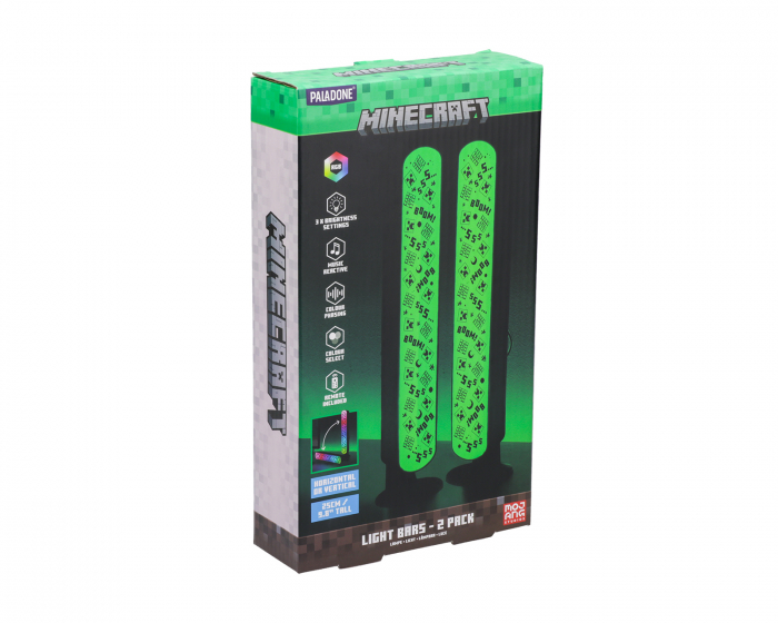 Paladone Minecraft Light Bars med fjärrkontroll - 2 Pack