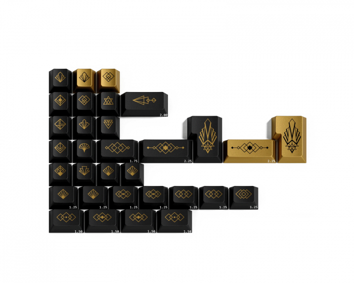 GMK CYL  Black & Gold - Art Deco Novelties kit