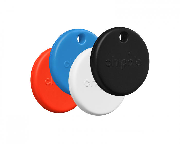 Chipolo POP 4-pack - Item Finder - Svart/Vit/Röd/Blå