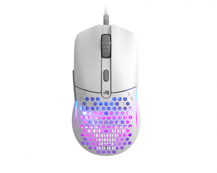 Glorious Model O Eternal - Trådbunden gamingmus - Vit