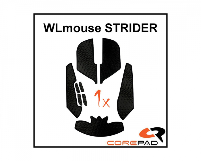 Corepad Soft Grips till WLmouse Strider Magnesium 8K - Vit