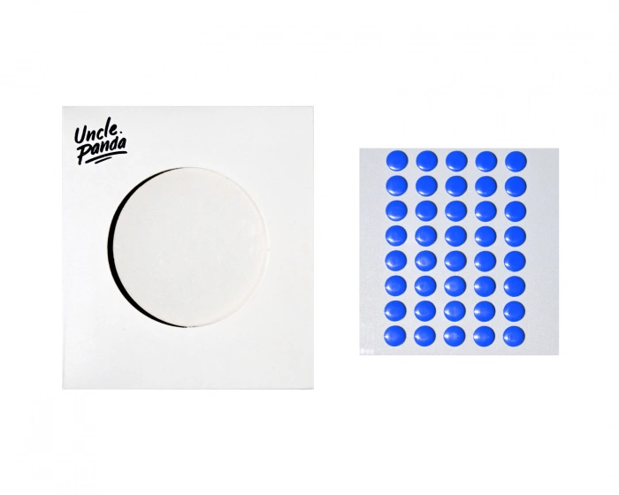 Uncle Panda Spirit Dots - Blue - 40 pcs