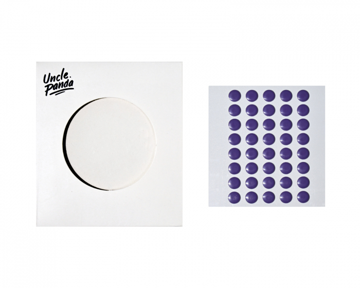 Uncle Panda Spirit Dots - Purple - 40 pcs
