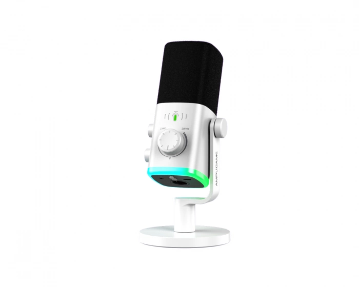 Fifine AmpliGame AM9 USB/XLR Mikrofon - Vit