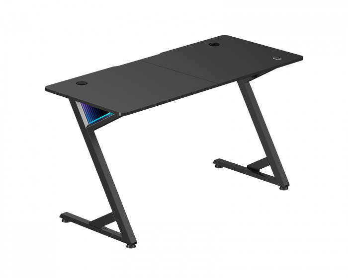 MaxMount InfinityGlow Gaming Skrivbord (136x60) - Svart