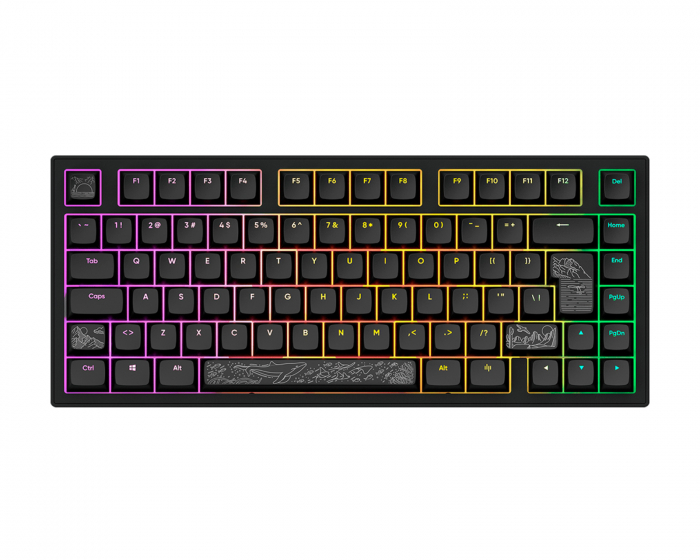 Dark Project ALU81 Gaming Tangentbord RGB - Terra Nostra [g3ms Moonstone] - Svart