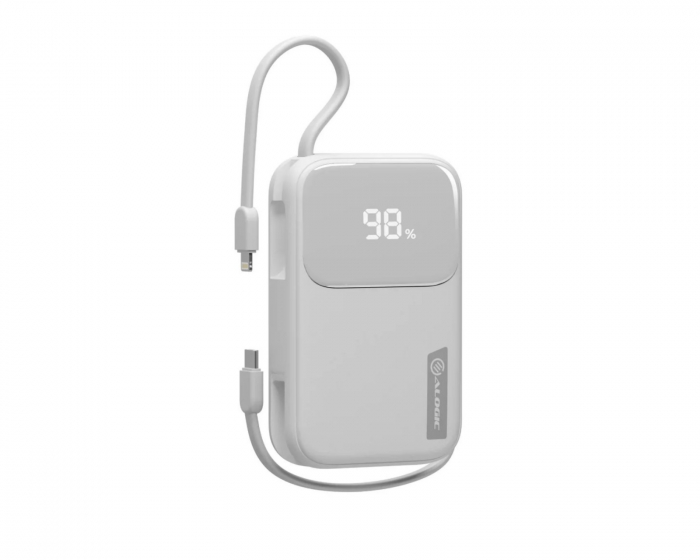 Alogic Tandem+ 20 000 mAh 30W USB-C & Lightning Power Bank - Vit