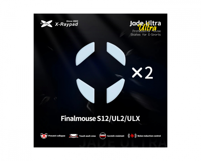 X-raypad Jade Ultra Skates för Final Mouse S12/UL2/ULX