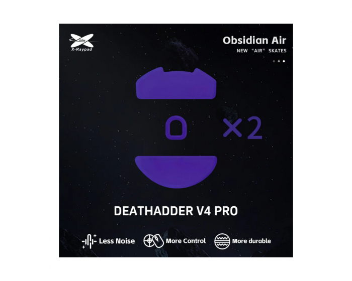 X-raypad Obsidian Air Skates för Razer Deathadder V4 PRO