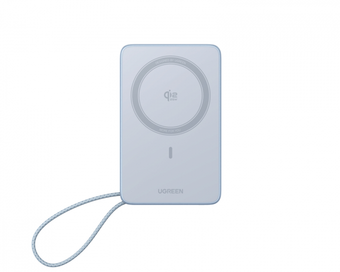 UGREEN MagFlow Qi2.2 25W 10000mAh Power Bank med utdragbar kabel