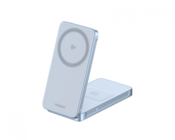 UGREEN MagFlow Qi2.2 25W 2-i-1 Flat Pad Magnetisk Trådlös Laddare