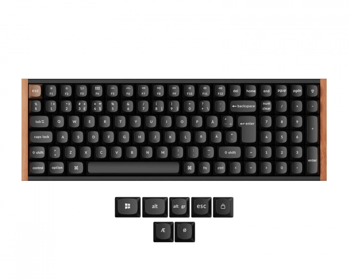 Keychron K4 HE SE QMK Trådlöst Tangentbord [Gateron 2.0 Purple Magnetic Switch] - Wood Black
