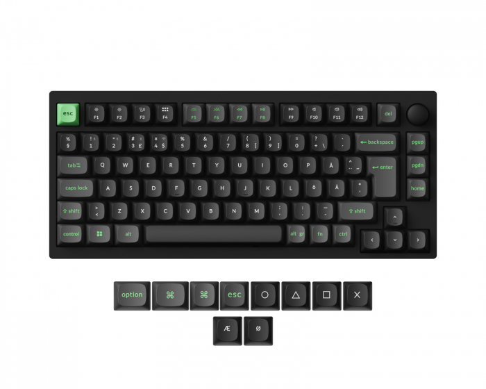 Lemokey P1 HE QMK/VIA ISO Trådlöst Tangentbord [Gateron 2.0 Magnetic Switch] - Carbon Black