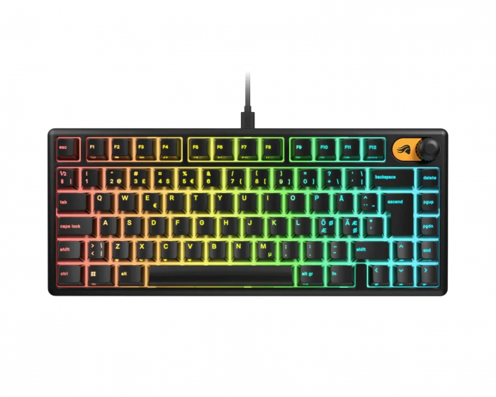 Glorious GMBK 75% Gaming Tangentbord - Svart