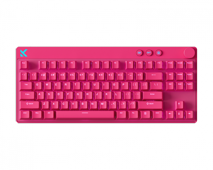 MCHOSE Mix 87 Hall Effect Magnetic Gamingtangentbord ANSI - Rose Red