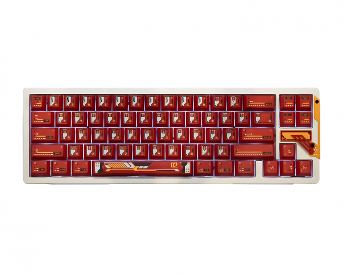 Chilkey Slice68 HE Gaming Tangentbord [WS Flux Clacky] - Röd
